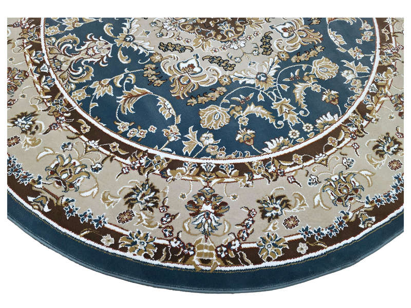 Stunning Blue Persian Style Round Carpet 200 x 200 CM
