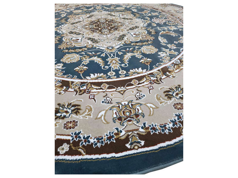 Stunning Blue Persian Style Round Carpet 200 x 200 CM
