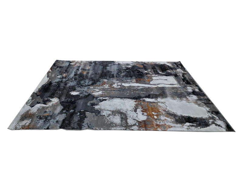 Black and gold modern design Carpet 230 x 160 CM