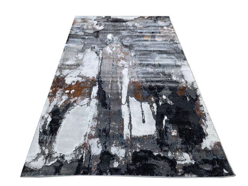 Black and gold modern design Carpet 230 x 160 CM
