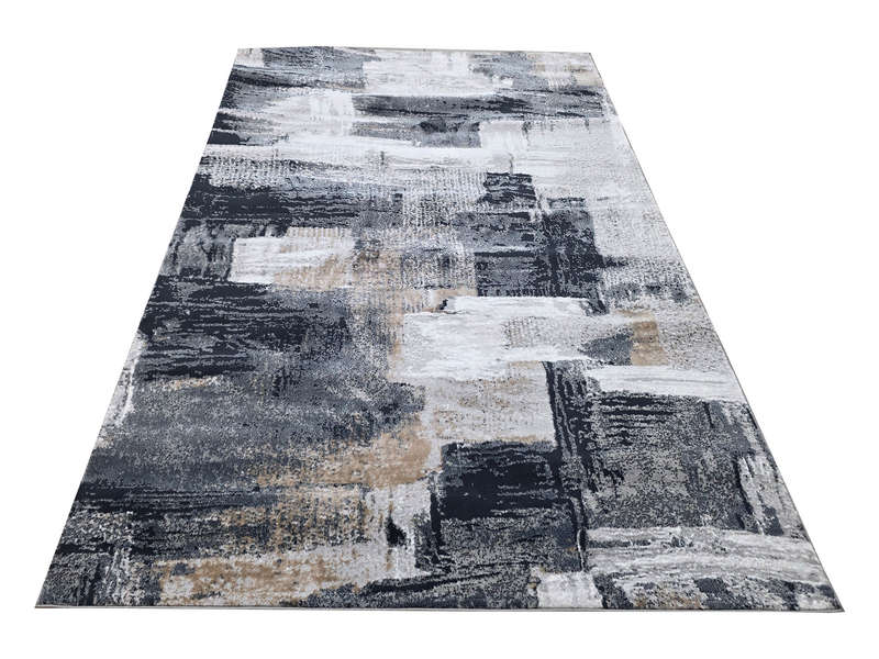 Fine Grey Navy Carpet 230 x 160 CM