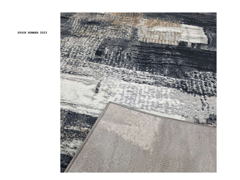 Fine Grey Navy Carpet 230 x 160 CM