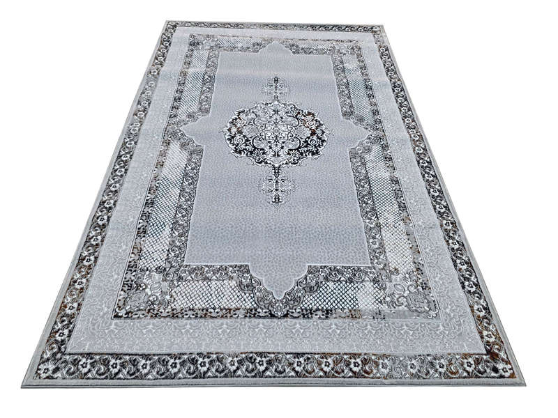 Fine Grey Persian design Carpet 230 x 160 CM