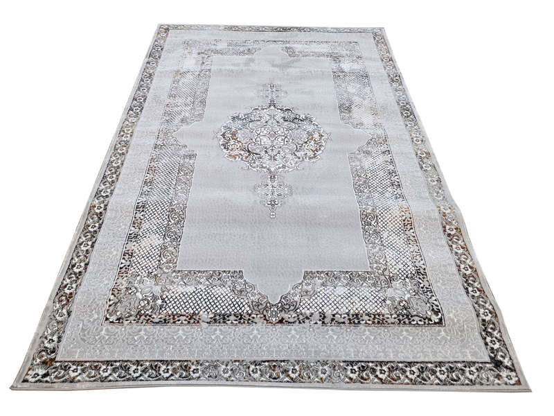 Fine Grey Persian design Carpet 230 x 160 CM