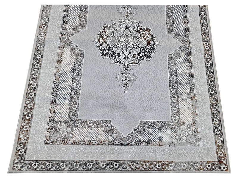 Fine Grey Persian design Carpet 230 x 160 CM