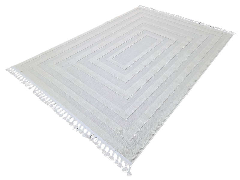 Cream Machine Made Jute Carpet 290 X 200 CM