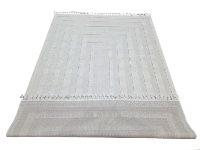 Cream Machine Made Jute Carpet 290 X 200 CM