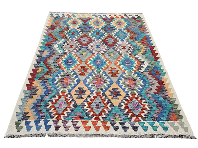 Incredible Afghan Choubi Kilim 196 x 152 CM