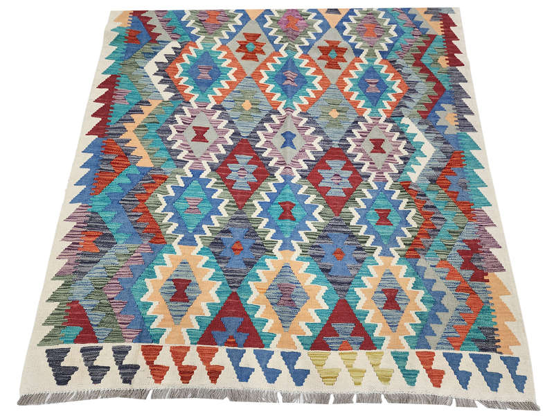 Incredible Afghan Choubi Kilim 196 x 152 CM