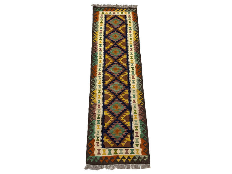 Gorgeous Afghan Maimana Kilim Runner 211 x 66 CM