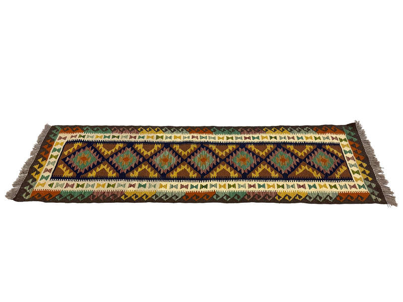 Gorgeous Afghan Maimana Kilim Runner 211 x 66 CM