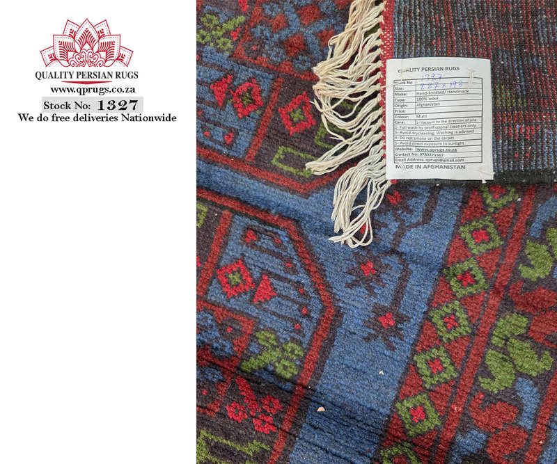 Beautiful Afghan Kunduz Elephant Foot Design Carpet 287 x 193 CM