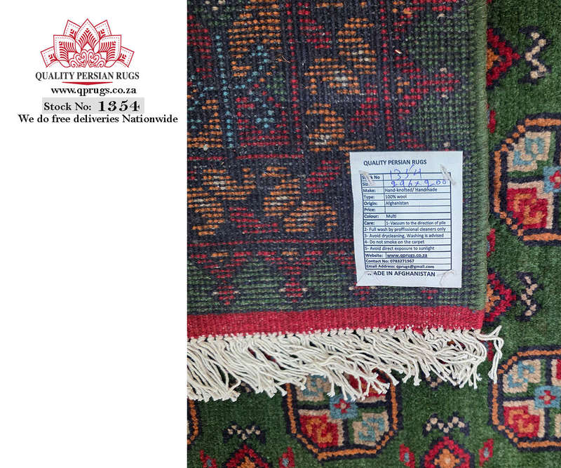 Stunning Afghan Bukhara Design Carpet 296 x 200 CM
