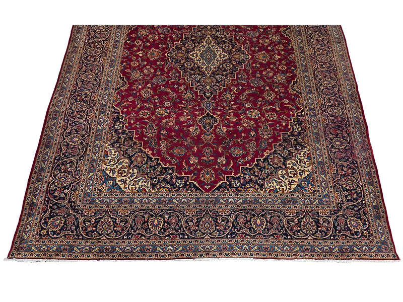 Very Good Condition Secondhand Kashan Carpet 410 x 303 CM