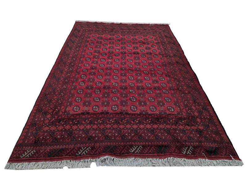 Beautiful Red Afghan Handmade Carpet 280 x 199 CM