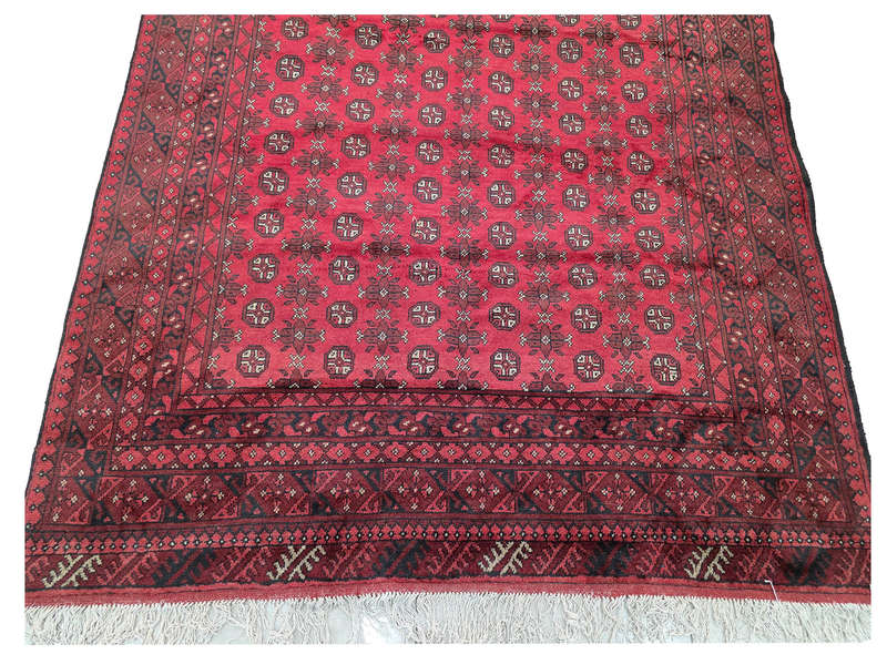 Beautiful Red Afghan Handmade Carpet 280 x 199 CM