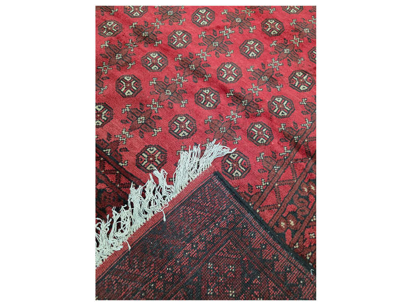 Beautiful Red Afghan Handmade Carpet 280 x 199 CM