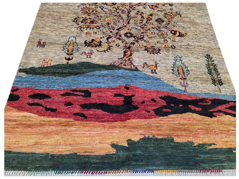 Rare Afghan Ariana Handmade Carpet 295 x 200 CM