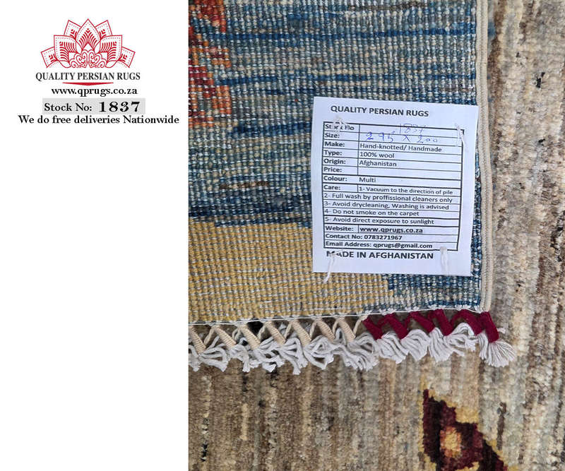 Rare Afghan Ariana Handmade Carpet 295 x 200 CM