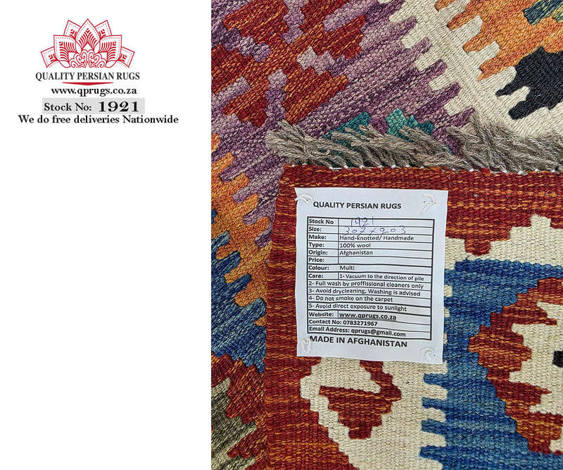 Beautiful Afghan Handmade Kilim 307 x 203 CM