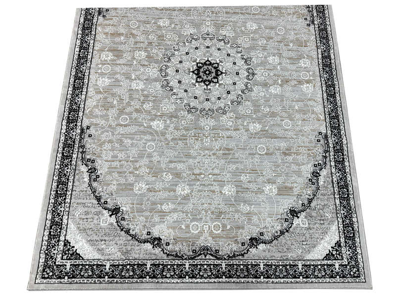 Grey An Black Machine Made Carpet 230 x 160 CM