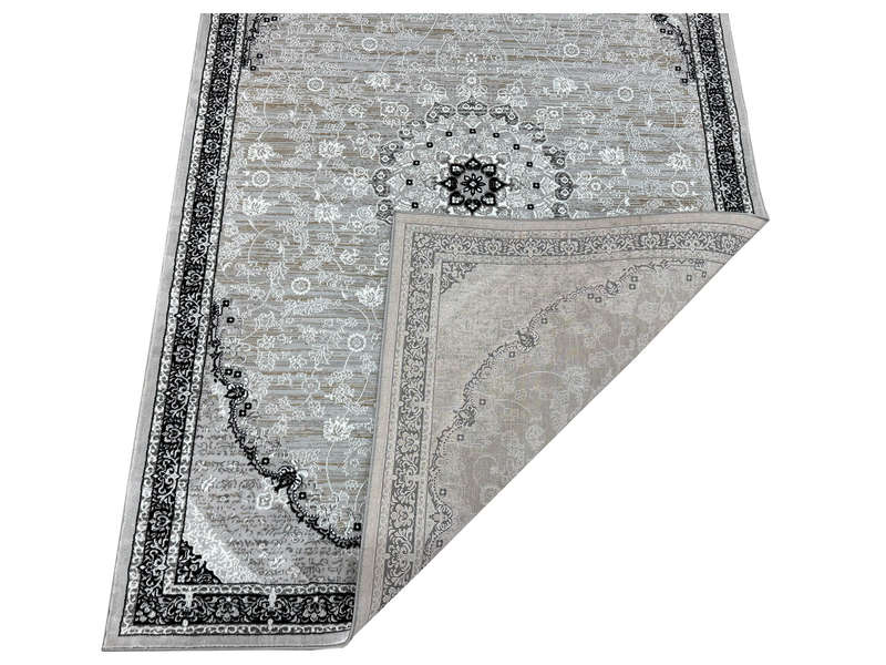 Grey An Black Machine Made Carpet 230 x 160 CM