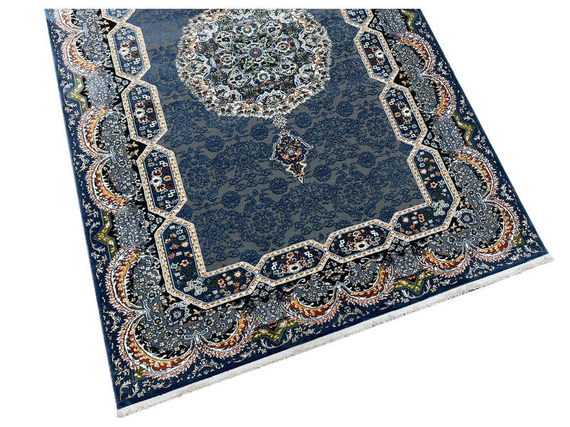 Blue Color Persian Style Machine Made Carpet 230 x 160 CM