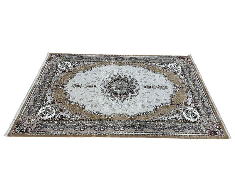 Gorgeous Beige Color Machine Made Carpet 230 x 160 CM