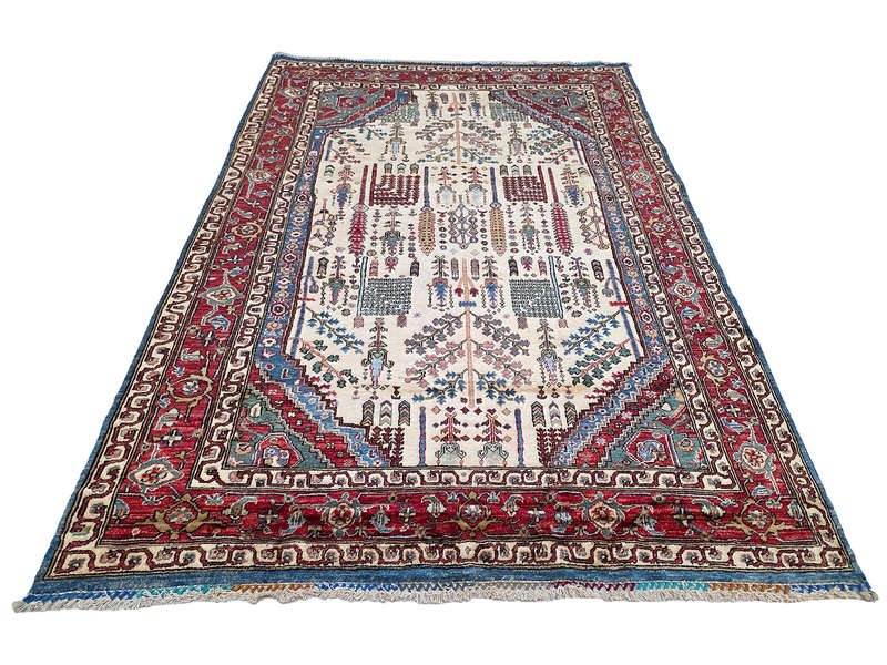 Incredible Afghan Ariana Handmade Carpet 275 x 188 CM