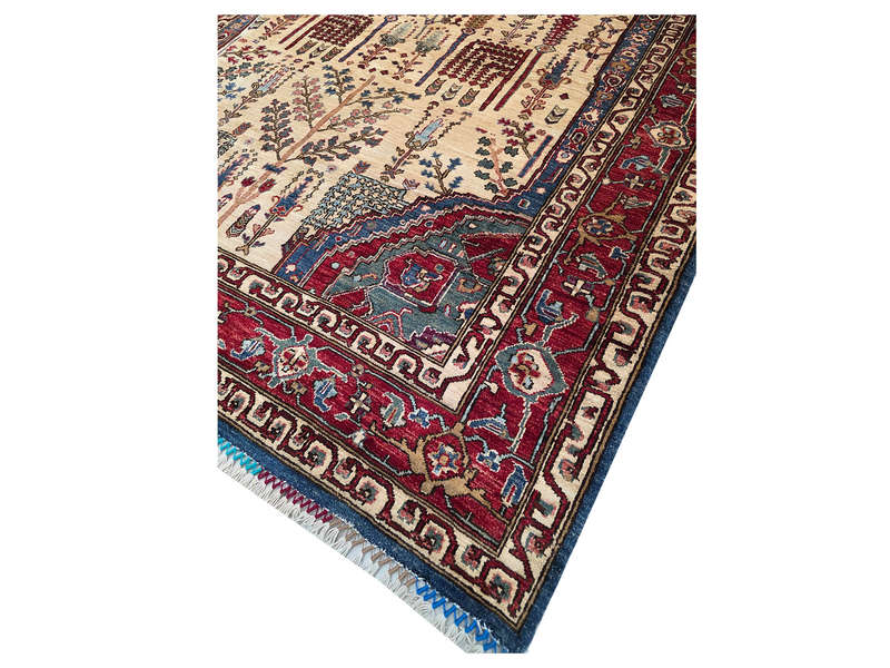 Incredible Afghan Ariana Handmade Carpet 275 x 188 CM