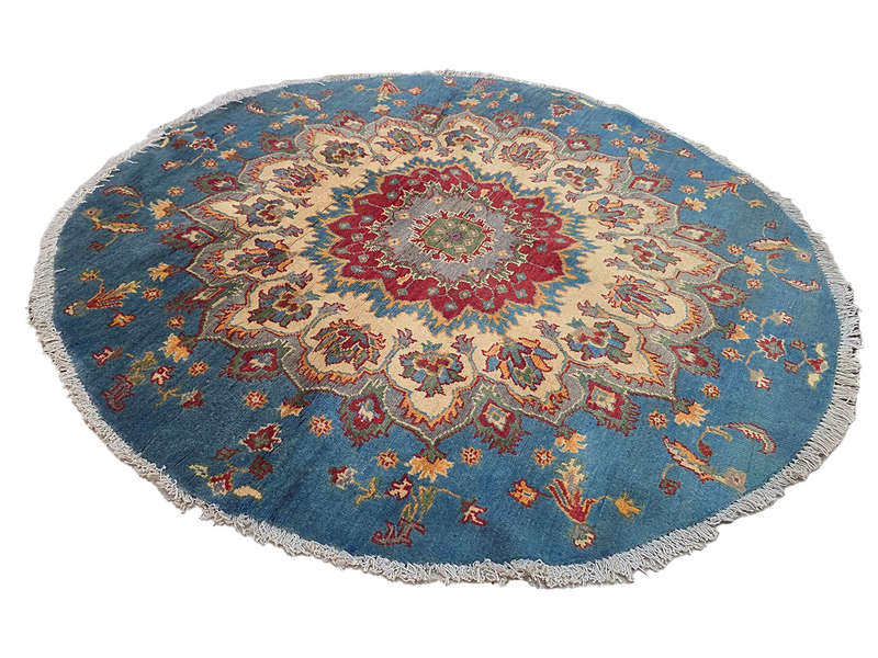 Afghan Ariana Handmade Round Carpet 144 x 144 CM