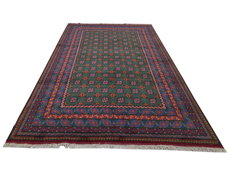 Stunning Afghan Kunduz Bukhara Design Carpet 296 x 197 CM