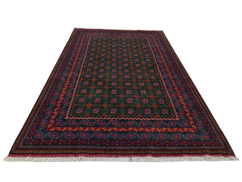 Stunning Afghan Kunduz Bukhara Design Carpet 296 x 197 CM