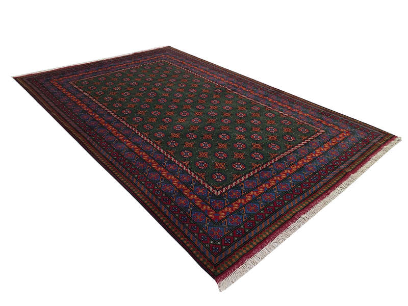 Stunning Afghan Kunduz Bukhara Design Carpet 296 x 197 CM