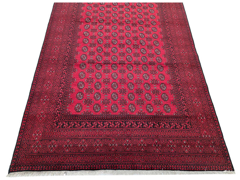 Gorgeous Red Afghan Hand-knotted Carpet 293 x 205 CM