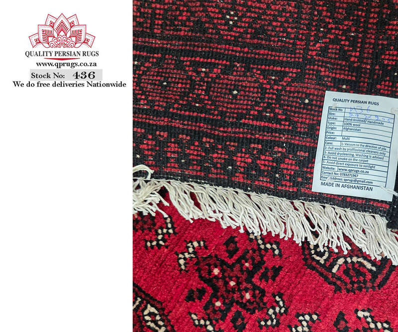 Gorgeous Red Afghan Hand-knotted Carpet 293 x 205 CM