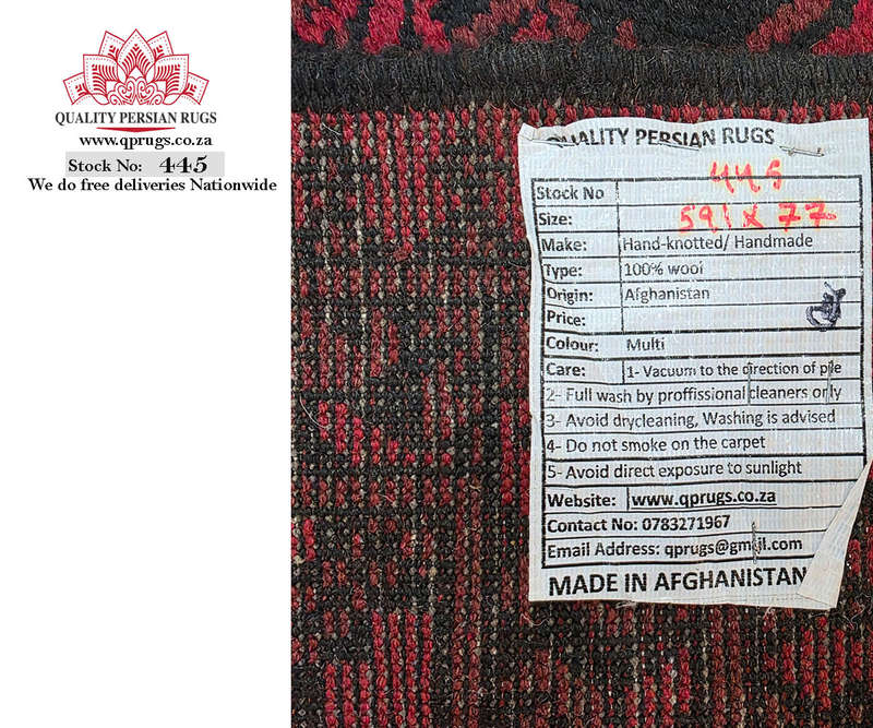 Beautiful Red Afghan Runner 591 x 77 CM