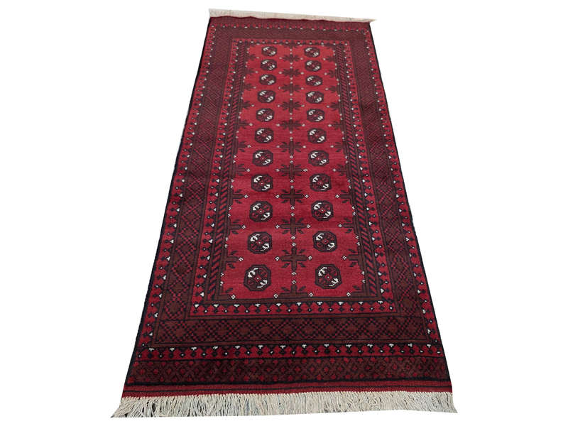 Afghan Bukhara Carpet 201 x 83 cm