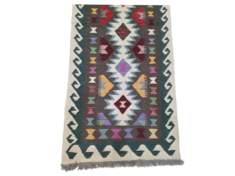 4 Meter Afghan Natural Kilim Runner 389 x 82 CM