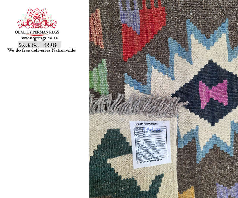 4 Meter Afghan Natural Kilim Runner 389 x 82 CM