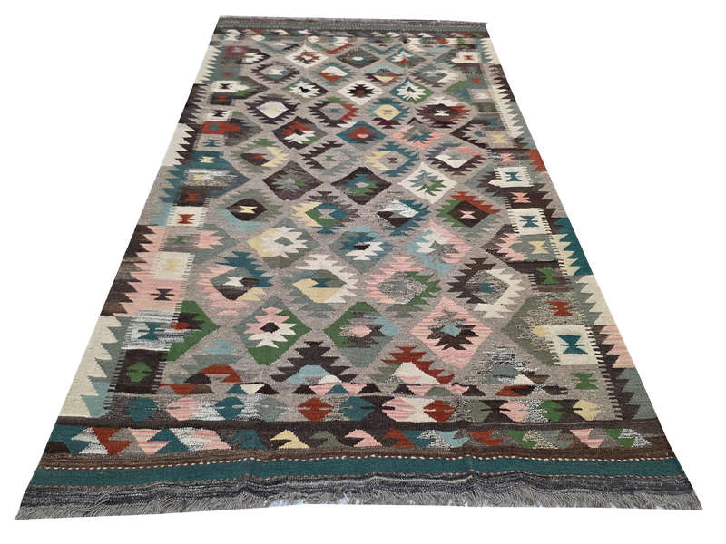 Stunning Afghan Handwoven Kilim 295 X 194 cm