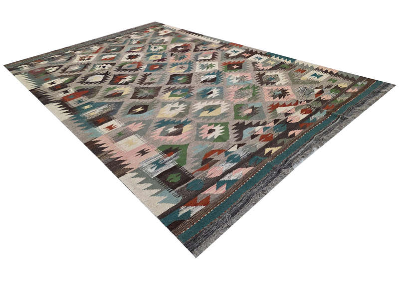 Stunning Afghan Handwoven Kilim 295 X 194 cm