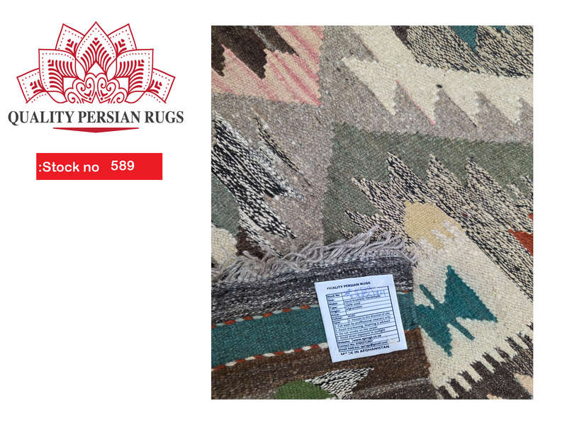 Stunning Afghan Handwoven Kilim 295 X 194 cm