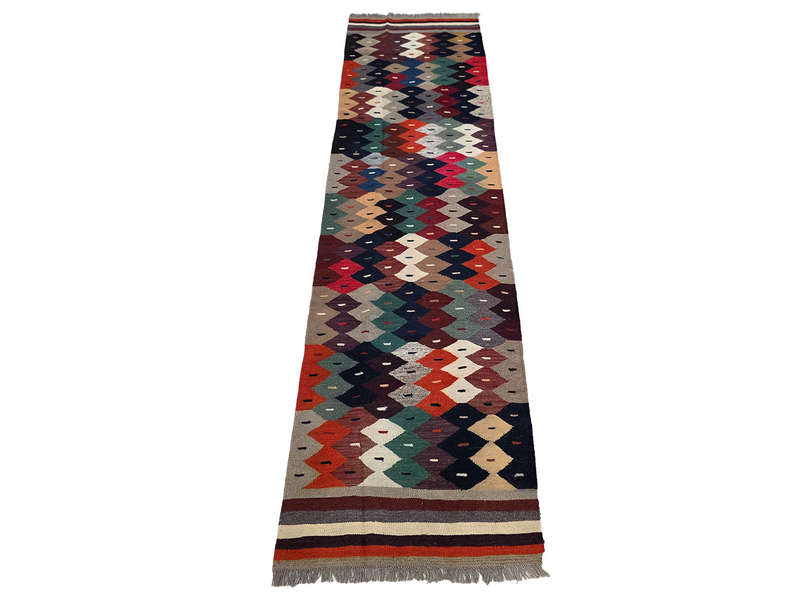 Stunning Afghan Choubi Kilim Runner 292 x 82 CM