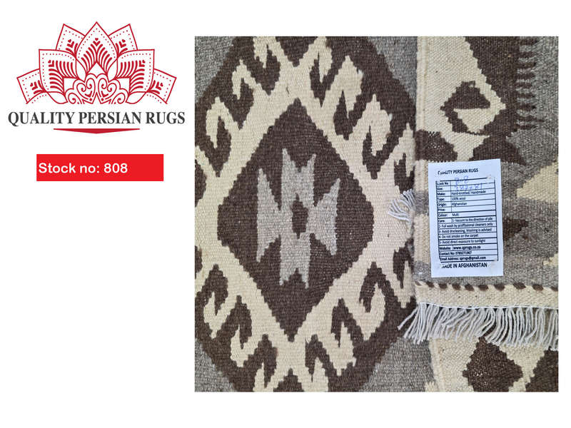 Fine Afghan Natural Kilim runner 387 x 81 cm