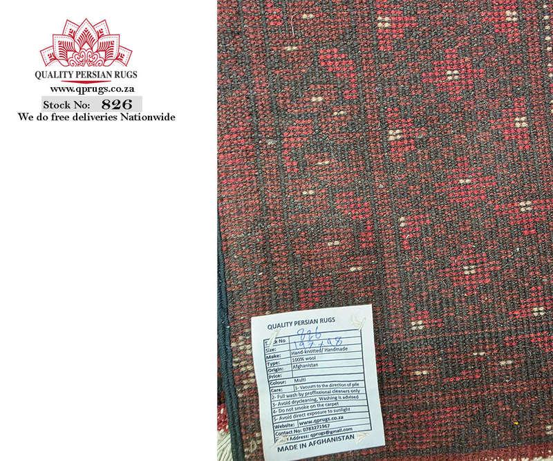 Stunning Red Afghan Bukhara Runner 197 x 98 CM