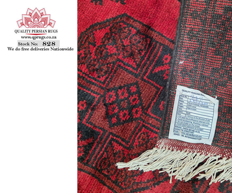 Gorgeous Red Afghan Handmade Carpet 290 x 200 CM