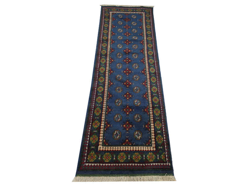 Beautiful Blue Kunduz carpet runner  292 x 76cm