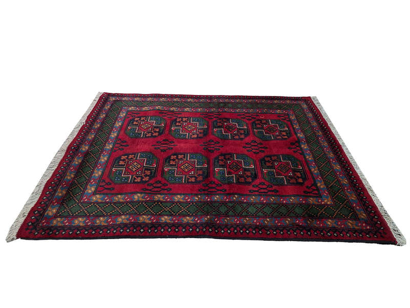 Stunning Afghan Kunduz Handmade Carpet 202 x 152 CM