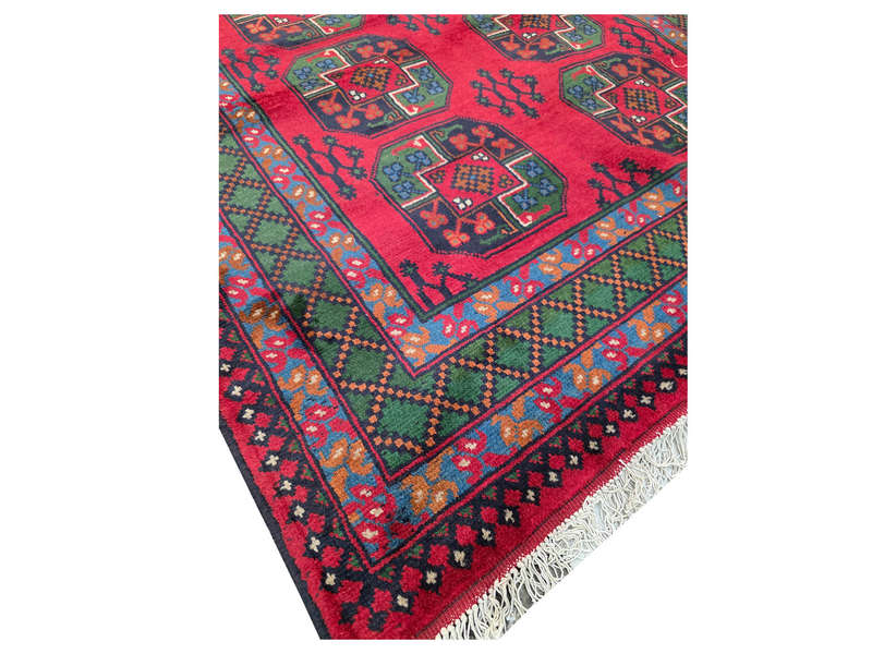 Stunning Afghan Kunduz Handmade Carpet 202 x 152 CM